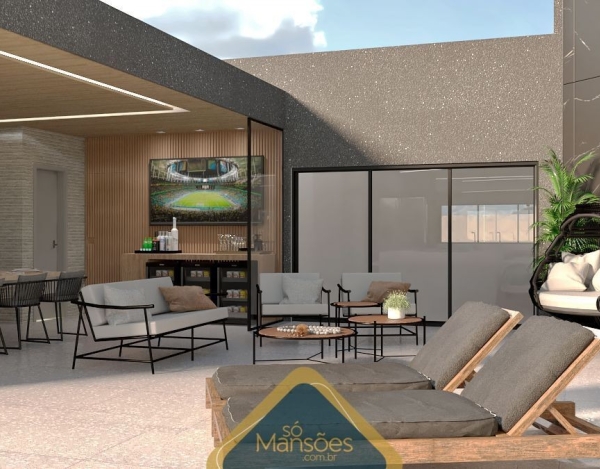 Casa de Alto Padrão de 580 m² à Venda com 3 Suítes e Piscina com Borda Infinita no Condomínio Eco Casa Branca, Brumadinho - MG