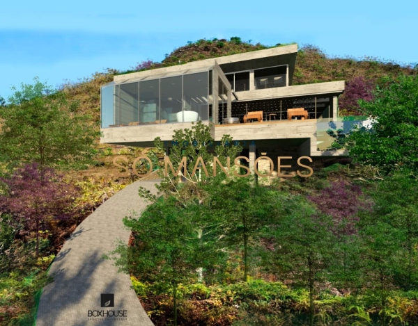 Lote de 2.061,50m² com uma linda vista e projeto aprovado no Condomínio Ville de Montagne em Nova Lima-MG.