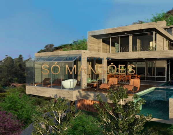 Lote de 2.061,50m² com uma linda vista e projeto aprovado no Condomínio Ville de Montagne em Nova Lima-MG.