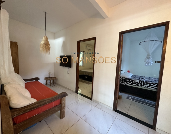 Pousada com 8 suítes à venda na Estrada dos Macacos - Trancoso/BA. 