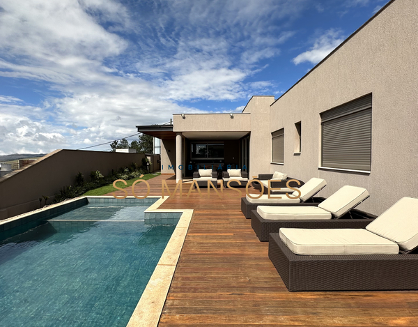 MAGNÍFICA CASA LINEAR MOBILIADA À VENDA NO ALPHAVILLE LAGOA DOS INGLESES