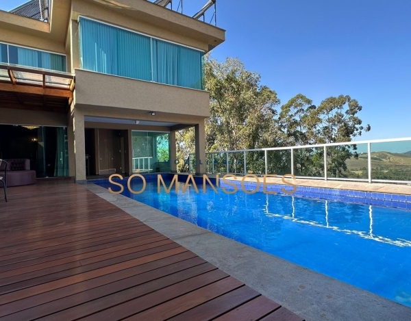 Casa de Luxo de 665 m² à Venda com 4 Suítes e Vista Deslumbrante no Alphaville - Lagoa dos Ingleses, Nova Lima - MG