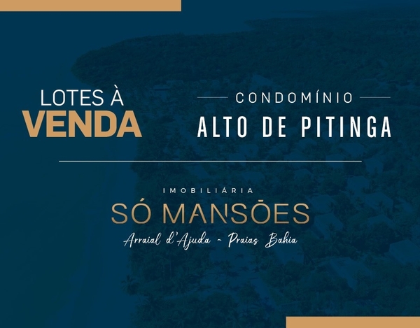 Lote plano de 250m² à venda no Outeiro das Brisas - Trancoso/BA.