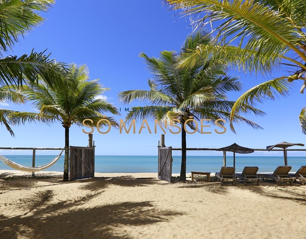 Casa paradisíaca pé na areia para locação de temporada na Praia do Rio Verde - Trancoso/BA. 