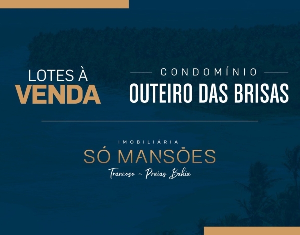 Lote de 1.000 m² à Venda com Projeto Aprovado no Condomínio Outeiro das Brisas - Bahia, Trancoso - BA
