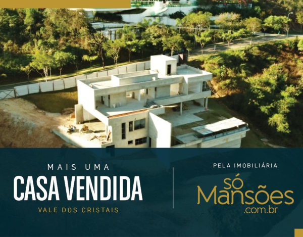 Casa em obra vendida no Vale dos Cristais.