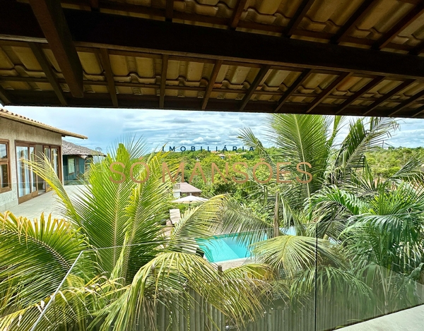 Linda casa com vista mar à venda no Alto da Mucugê - Arraial D'Ajuda/BA.