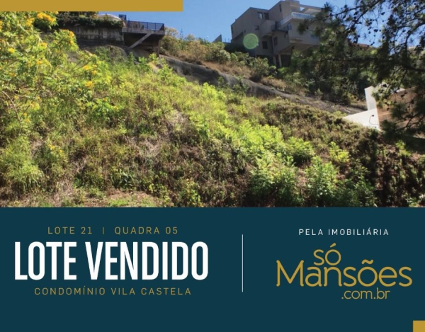 Lote de 1013m² a venda no Condomínio Vila Castela.