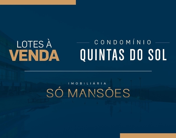 OPORTUNIDADE! LOTE COM BOA TOPOGRAFIA E FUNDO PARA ÁREA VERDE A VENDA NO CONDOMÍNIO QUINTAS DO SOL