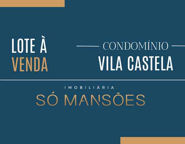 LOTE DE 1000m² À VENDA NO CONDOMÍNIO VILA CASTELA 