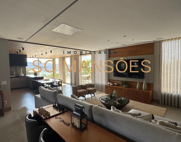 Casa de Luxo de 410 m² à Venda com 5 Suítes e Vista Definitiva no Alphaville - Lagoa dos Ingleses, Nova Lima - MG
