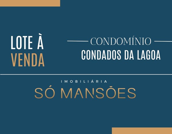 LOTE | TERRENO DE 1.600m² À VENDA NO CONDOMÍNIO CONDADOS DA LAGOA EM LAGOA SANTA