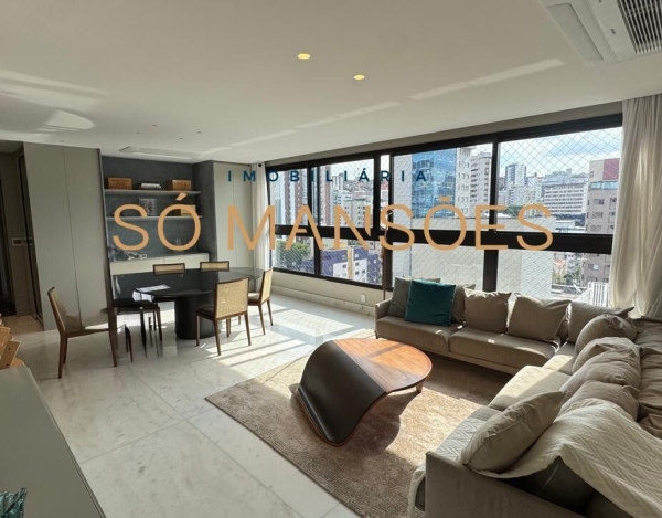 Apartamento de Alto Padrão de 150 m² à Venda com 2 Suítes e Piscina Aquecida no Sion, Belo Horizonte - MG