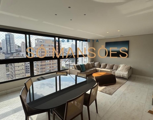 Apartamento de Alto Padrão de 150 m² à Venda com 2 Suítes e Piscina Aquecida no Sion, Belo Horizonte - MG