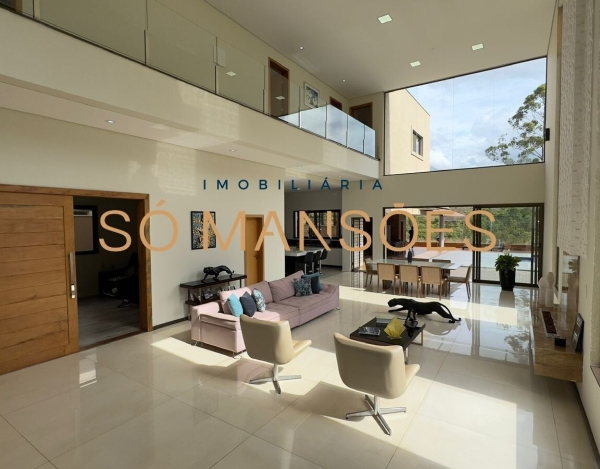 Casa de Alto Padrão de 474 m² à Venda com 2 Suítes e Vista Definitiva no Alphaville - Lagoa dos Ingleses, Nova Lima - MG