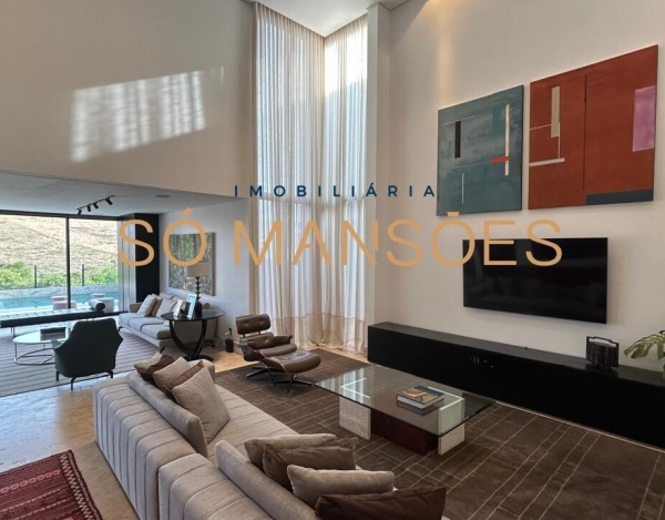 Casa de Luxo de 540 m² à Venda com 4 Suítes e Vista Definitiva no Alphaville - Lagoa dos Ingleses, Nova Lima - MG
