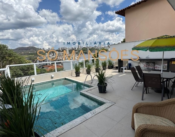 Casa Espaçosa de 580 m² à Venda com 4 Suítes e Vista Panorâmica no São Bento, Belo Horizonte - ES