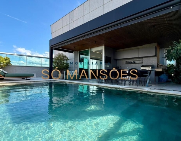 Cobertura Penthouse de 385 m² à Venda com 3 Suítes e Piscina Aquecida no Vila da Serra, Nova Lima - MG