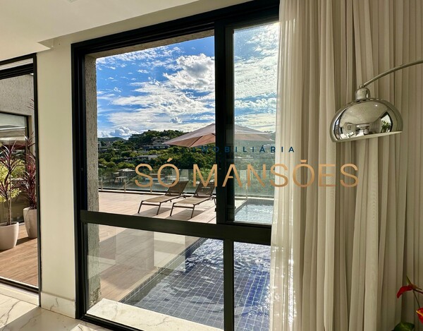 Exclusividade Só Mansões. Casa de 511m² e vista privilegiada à venda no condomínio Vale dos Cristais.