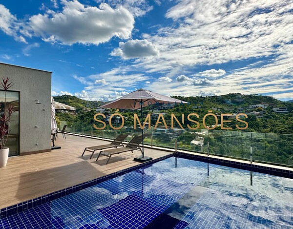 Exclusividade Só Mansões. Casa de 511m² e vista privilegiada à venda no condomínio Vale dos Cristais.