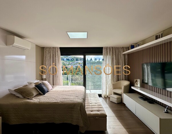 Exclusividade Só Mansões. Casa de 511m² e vista privilegiada à venda no condomínio Vale dos Cristais.