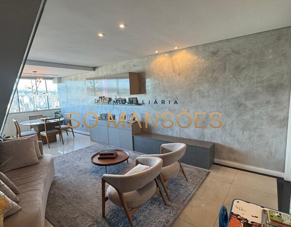 COBERTURA TRIPLEX DE LUXO COM VISTA DEFINITIVA PRÓXIMA AO COLÉGIO BATISTA MINEIRO