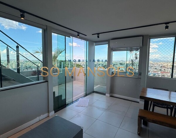 COBERTURA TRIPLEX DE LUXO COM VISTA DEFINITIVA PRÓXIMA AO COLÉGIO BATISTA MINEIRO