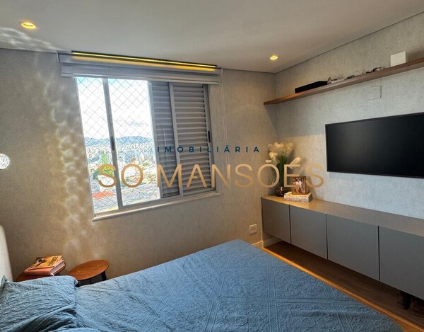 COBERTURA TRIPLEX DE LUXO COM VISTA DEFINITIVA PRÓXIMA AO COLÉGIO BATISTA MINEIRO