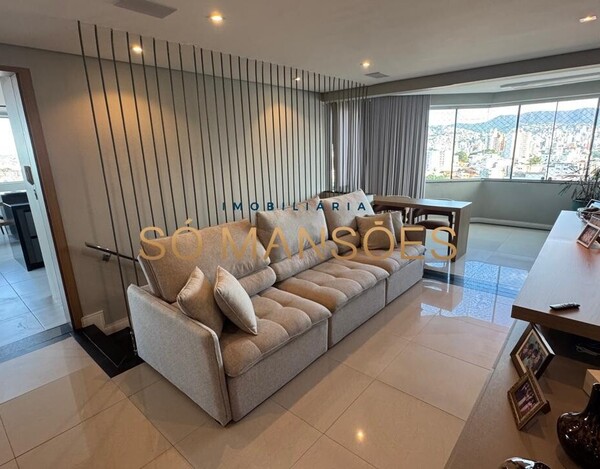 COBERTURA TRIPLEX DE LUXO COM VISTA DEFINITIVA PRÓXIMA AO COLÉGIO BATISTA MINEIRO