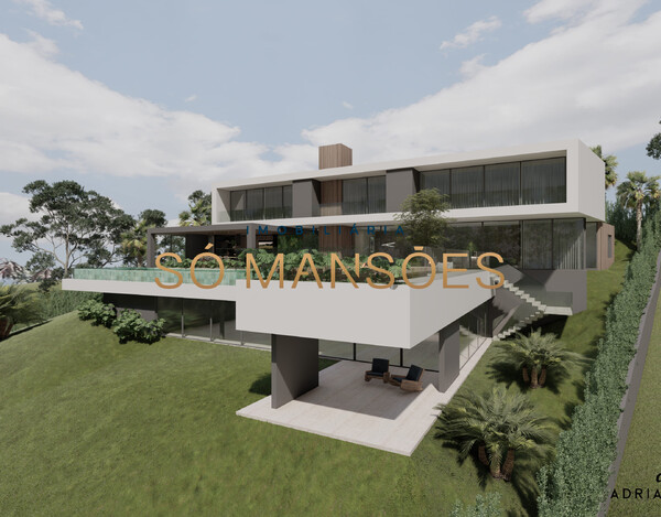 CASA EM CONSTRUÇÃO À VENDA NO VALE DOS CRISTAIS COM 952 M², ARQUITETURA CONTEMPORÂNEA E LAZER COMPLETO.