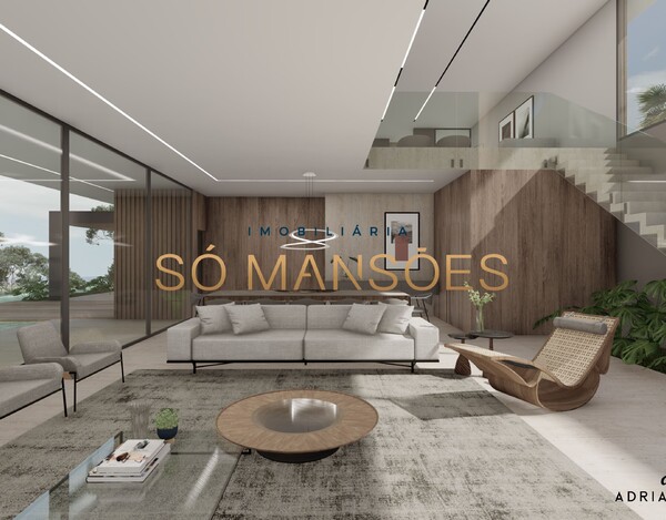 CASA EM CONSTRUÇÃO À VENDA NO VALE DOS CRISTAIS COM 952 M², ARQUITETURA CONTEMPORÂNEA E LAZER COMPLETO.