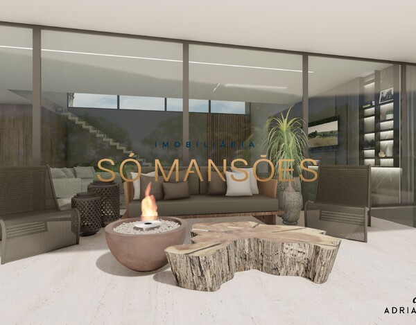 CASA EM CONSTRUÇÃO À VENDA NO VALE DOS CRISTAIS COM 952 M², ARQUITETURA CONTEMPORÂNEA E LAZER COMPLETO.