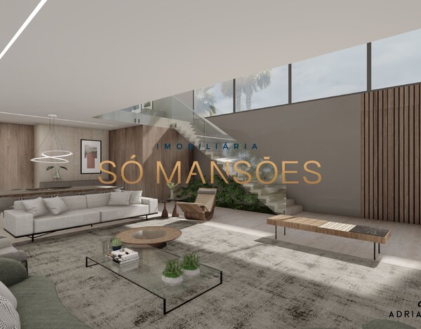 CASA EM CONSTRUÇÃO À VENDA NO VALE DOS CRISTAIS COM 952 M², ARQUITETURA CONTEMPORÂNEA E LAZER COMPLETO.