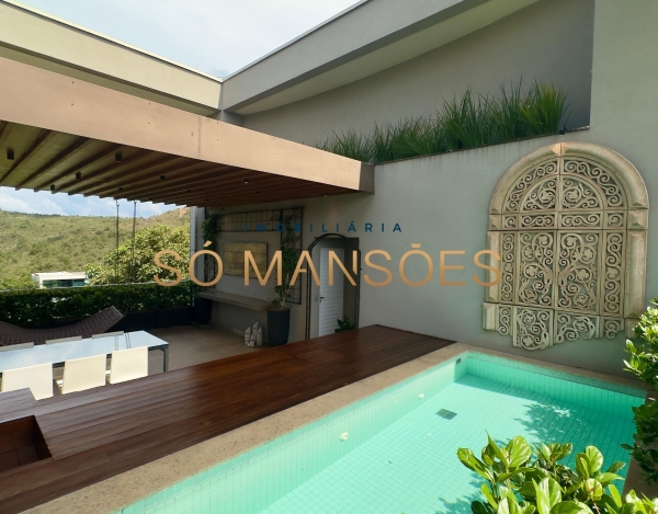Cobertura Duplex de 444 m² à Venda com 4 Suítes e Espaço Gourmet no Vale dos Cristais, Nova Lima - MG