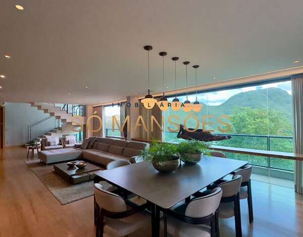 COBERTURA IMPECÁVEL À VENDA NO VALE DOS CRISTAIS – 445 M² E VISTA DESLUMBRANTE.