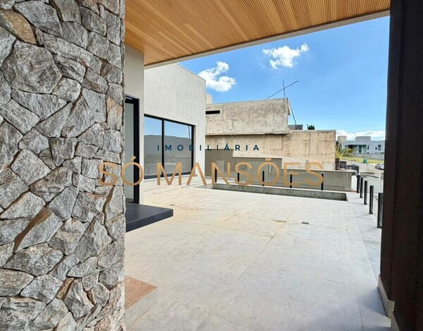 ALPHAVILLE LAGOA DOS INGLESES - CASA LINEAR COM ARQUITETURA CONTEMPORÂNEA E INTEGRAÇÃO TOTAL DOS AMBIENTES.