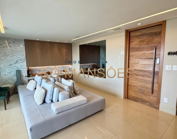 Apartamento no Condomínio Olympus, Vila da Serra, Nova Lima — 243m², 4 Suítes, Home Cinema e Lazer Resort.