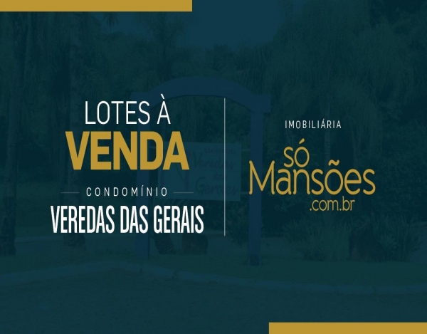 Lote de 1000m² para venda no condomínio Veredas das Gerais