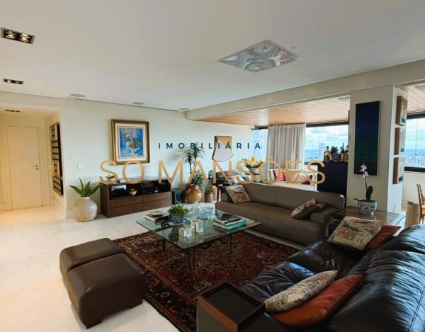APARTAMENTO DE 226M² À VENDA NO BELVEDERE – ANDAR ALTO, VISTA DEFINITIVA E 4 VAGAS.