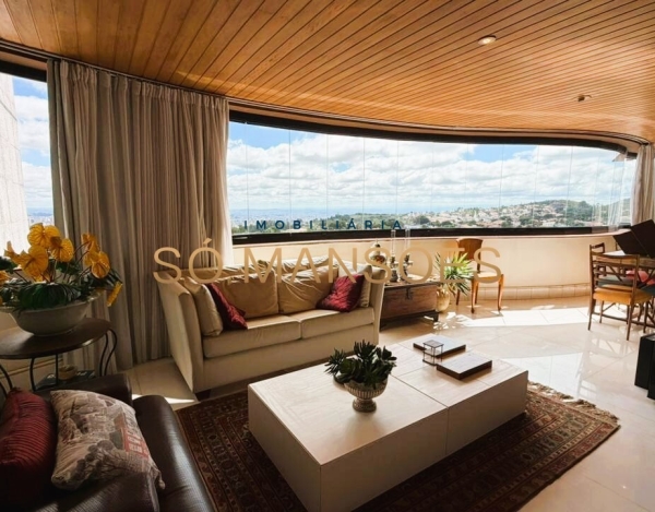 APARTAMENTO DE 226M² À VENDA NO BELVEDERE – ANDAR ALTO, VISTA DEFINITIVA E 4 VAGAS.