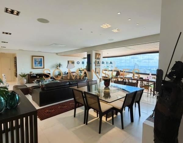 APARTAMENTO DE 226M² À VENDA NO BELVEDERE – ANDAR ALTO, VISTA DEFINITIVA E 4 VAGAS.