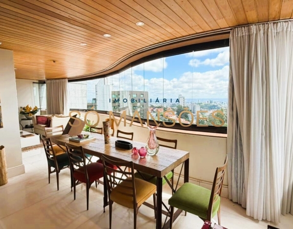 APARTAMENTO DE 226M² À VENDA NO BELVEDERE – ANDAR ALTO, VISTA DEFINITIVA E 4 VAGAS.