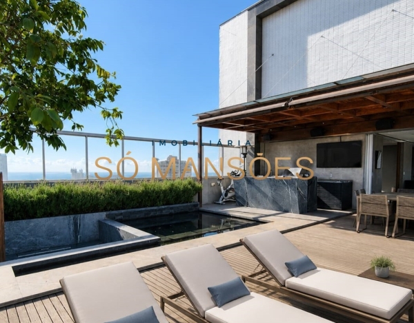 Cobertura Penthouse de 358 m² à Venda com 2 Suítes e Vista para o Mar no Vila da Serra, Nova Lima - MG