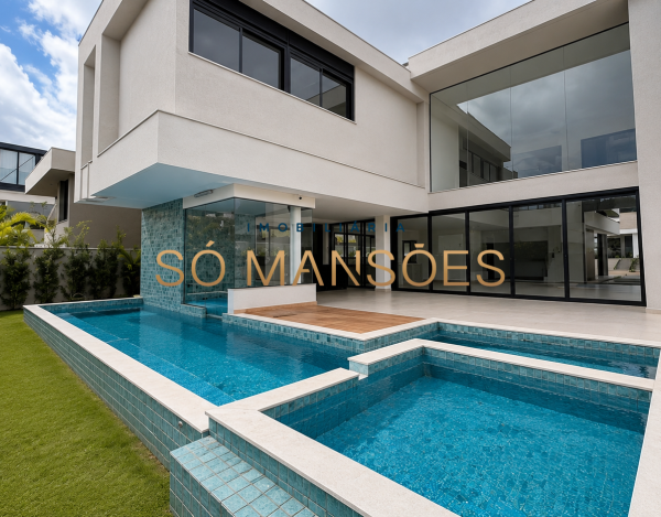 Casa Espaçosa de 451 m² à Venda com 4 Suítes e Piscina com Borda Infinita no Alphaville - Lagoa dos Ingleses, Nova Lima - MG