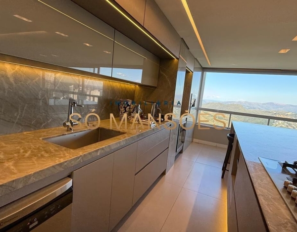 Apartamento de Alto Padrão de 140 m² à Venda com 2 Suítes e Piscina Coberta no Vila da Serra, Nova Lima - MG