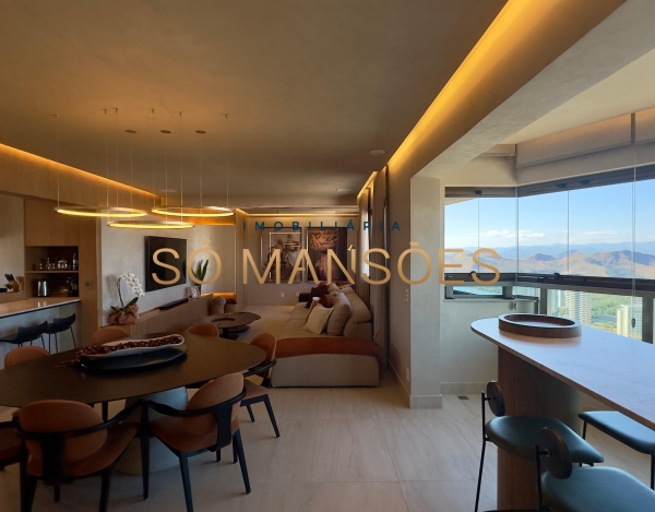 Apartamento à Venda no Dom Henrique, Vale do Sereno, Nova Lima — 138m², 2 Quartos e Vista para as Montanhas.