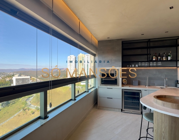 Apartamento à Venda no Dom Henrique, Vale do Sereno, Nova Lima — 138m², 2 Quartos e Vista para as Montanhas.