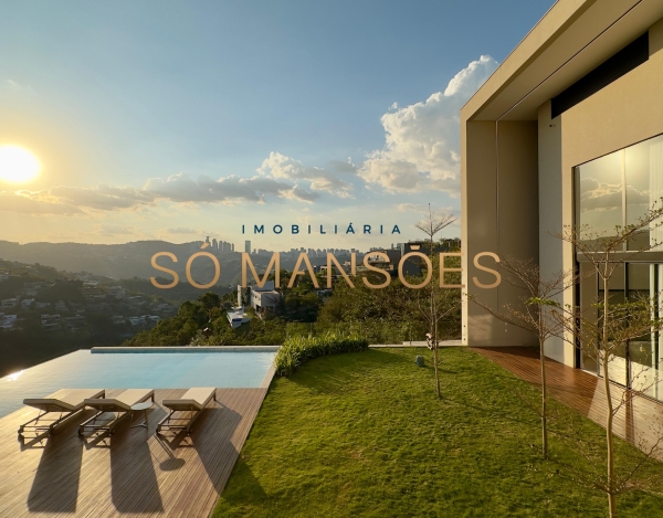 Casa à Venda com Exclusividade Só Mansões no Vale dos Cristais, Nova Lima/MG — 829m², 4 Suítes.