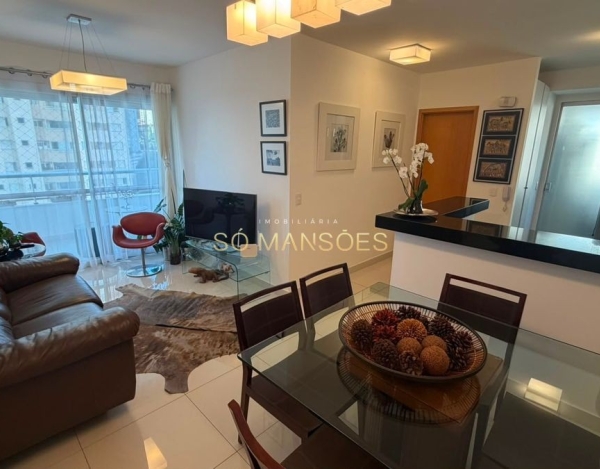 Apartamento à Venda no Edifício Wings, Vila da Serra, Nova Lima — 83m², 3 Quartos e Vista para a Mata.