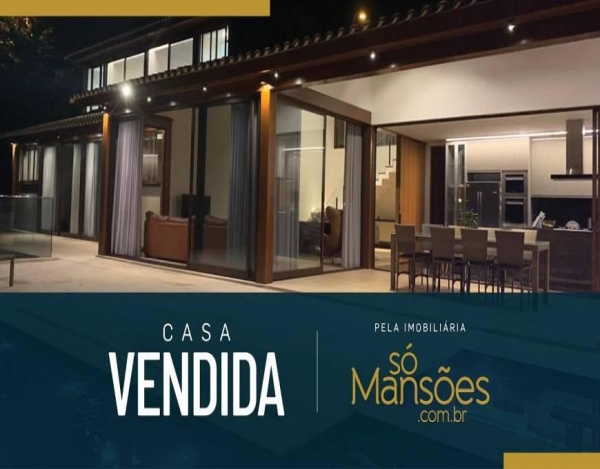 Mais uma casa vendida pela Só Mansões no Vale dos Cristais.